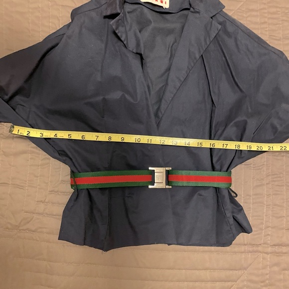 Marni $1 400 Open Front Dark Navy Jacket Gorgeous - Picture 9 of 14